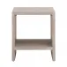 Dovetail Natural Gray Acacia End Table