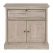 Eden 1-Drawer 2-Door Nightstand Natural Gray Acacia