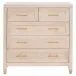 Stella 5-Drawer High Chest Light Honey Oak