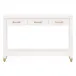 Stella Narrow Console Table Matte White