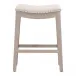 Harper Natural Gray Ash Performance Bisque French Linen Counter Stool