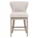 Milton Swivel Counter Stool Performance Bisque French Linen, Natural Gray Ash