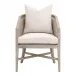McGuire Natural Gray Oak & Cane LiveSmart Gellar-Linen Arm Chair