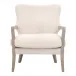 Calvin Varley Cream Natural Gray Oak Club Chair