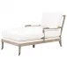 Rouleau Chaise Lounge LiveSmart Peyton-Pearl, Natural Gray Oak