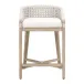 Montecito Counter Stool - White Speckle Round Rope, LiveSmart Peyton-Pearl, Natural Gray Mahogany