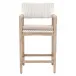 Lucia Counter Stool White Rattan, Light Gray, Natural Gray Mahogany