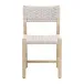 Kitts Indoor/Outdoor Dining Chair, Set of 2 - White Speckle Twist Rope, Washed Ever Teak