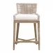 Overlay Counter Stool - Oyster Twist Rope, LiveSmart Peyton-Pearl, Natural Gray Mahogany