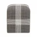 Cross Accent Cube Dove Flat Rope, White Speckle Stripe