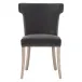 Celina Dining Chair Dark Dove Velvet, Natural Gray Oak