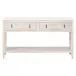 Emerie 2-Drawer Entry Console White Wash Pine, White Quartz