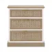 Weave Entry Cabinet Smoke Gray Oak, White Painted Oak