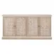 Weave Media Sideboard Smoke Gray Oak, White Painted Oak