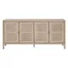 Carina Media Sideboard Smoke Gray Oak, Smoke Gray Cane