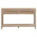 Cane 2-Drawer Entry Console Smoke Gray Oak, Smoke Gray Cane