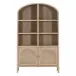 Cane Storage Bookcase Smoke Gray Oak, Smoke Gray Cane