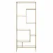 Beakman Bookcase Brass, Clear Glass