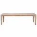 Canal Extension Dining Table Smoke Gray Pine, Brushed Gold Inlay