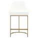 Parissa Counter Stool, Set Of 2 Livesmart Peyton-Pearl, Brushed Gold