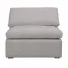 Sky Modular Armless Chair Livesmart Peyton-Slate, Espresso