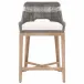 Tapestry Counter Stool Dove Flat Rope, White Speckle Stripe, Performance White Speckle, Natural Gray Mahogany