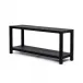 Lamar Console Table Drftd Matte Blck Vnr