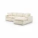 Plume 2Pc Sectional 106 Right Arm Forward Chaise Thames Cream