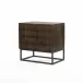 Kelby Cabinet Nightstand Gunmetal