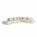 Bloor 5 Pc Sectional Right Arm Facing with Ottoman Clairmont Sand