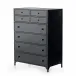 Belmont 8 Drawer Tall Dresser Black