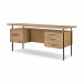 Lauren Desk Natural Oak Solid