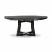 Eberwin Round Ext Dining Table Dark Carbon