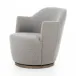 Aurora Swivel Chair Gibson Silver