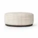 Sinclair Large Round Ottoman Sheffield Ivory