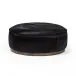 Sinclair Large Round Ottoman Black Hair on Hide