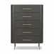 Fletcher 5-Drawer Dresser Distressed Black