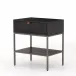 Trey Nightstand Black Wash Poplar