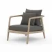 Numa Outdoor Chair Washed Brown/Charcoal