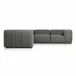 Gwen Outdoor 5-Piece Sectional Hayes Charcoal