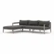 Sherwood 2 Pc Sectional Left Arm Facing Grey/Charcoal