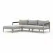 Sherwood 2 Pc Sectional Left Arm Facing Grey/Faye Ash