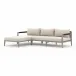 Sherwood 2 Pc Sectional Left Arm Facing Grey/Faye Sand