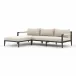 Sherwood Outdoor 2 Pc Sectional Left Arm Facing Chaise Bronze/Faye Sand