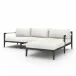 Sherwood Outdoor 2 Pc Sectional Right Arm Facing Bronze/Natural Ivory