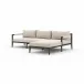 Sherwood Outdoor 2 Pc Sectional Right Arm Facing Chaise Bronze/Faye Sand