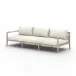 Sherwood Outdoor Sofa 93" Washed Brown/Natural Ivory