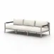 Sherwood Outdoor Sofa 93" Grey/Natural Ivory