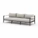 Sherwood Outdoor Sofa 93" Bronze/Stone Grey