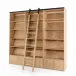 Bane Triple Bookshelf W/ Ladder Smoked P